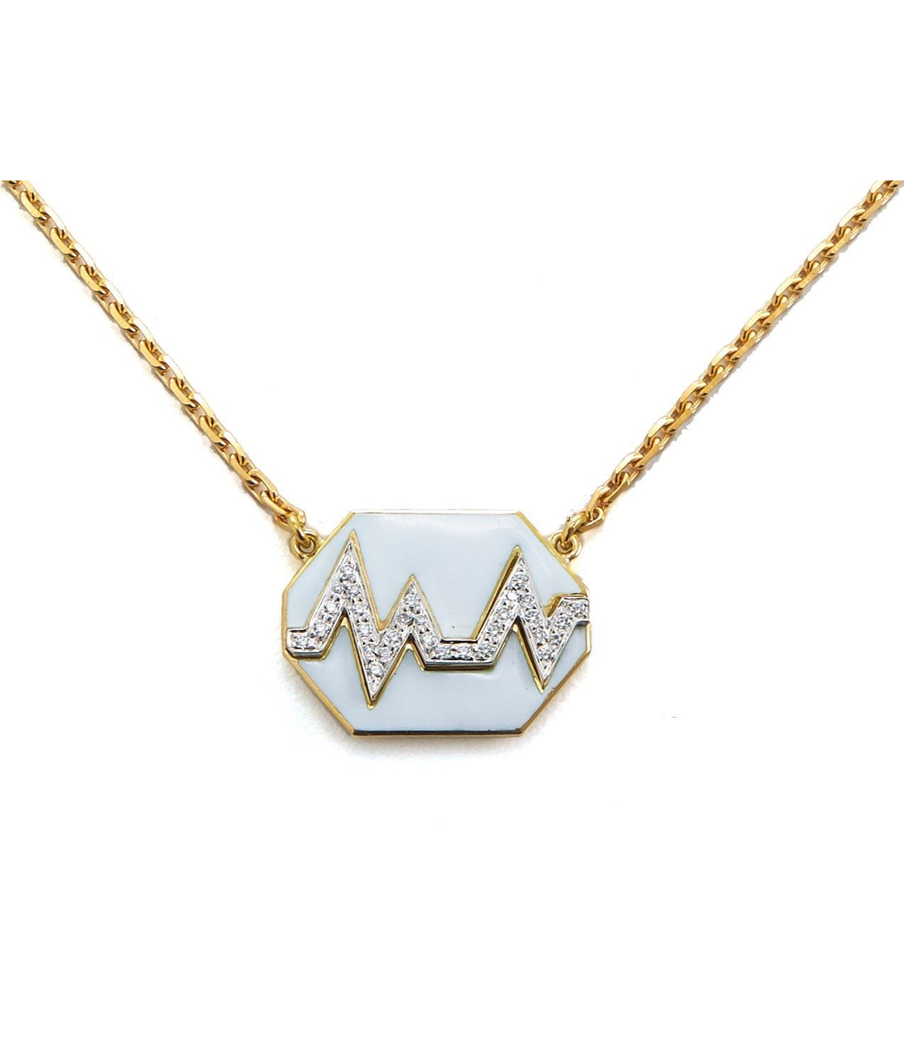 David Webb 18K Gold Scape Necklace