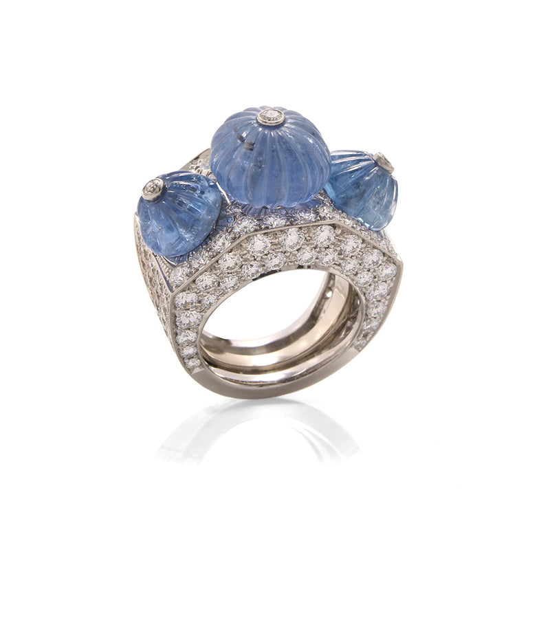 Triple Crown Ring, Sapphire