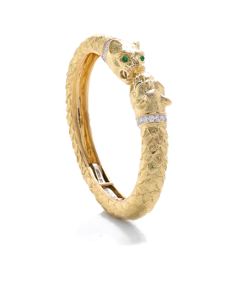 Greek Lion Cuff Bracelet | David Webb New York