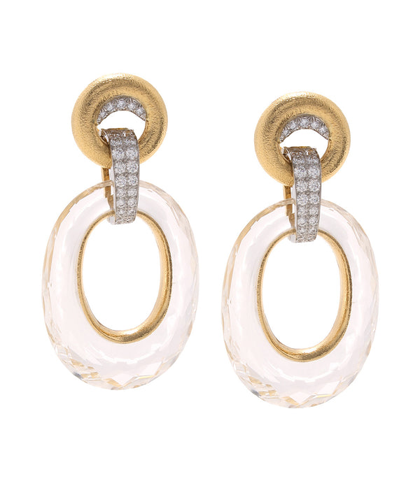 Crystal Hoop Earrings