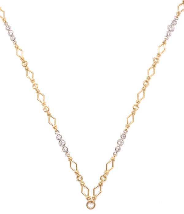 Diamond Harlequin Chain, 26 inches