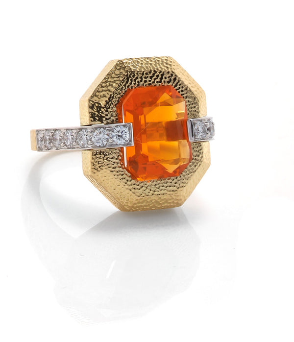 Avenue Ring, Fire Opal