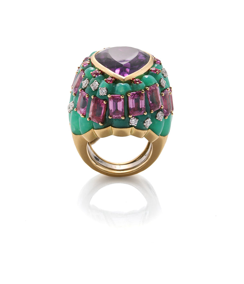 Draped Cascade Ring