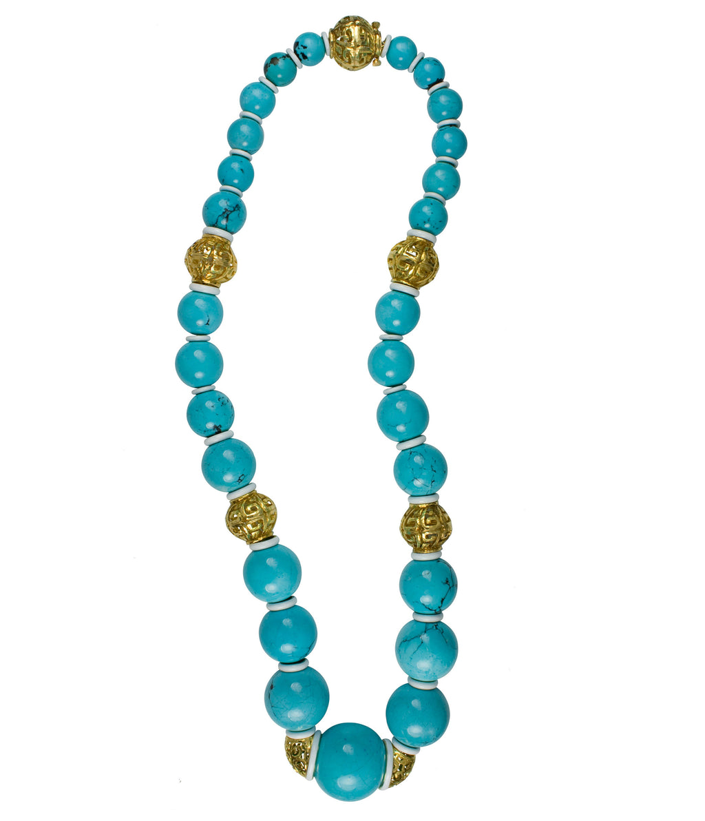 Degs & Sal Turquoise Bead Necklace