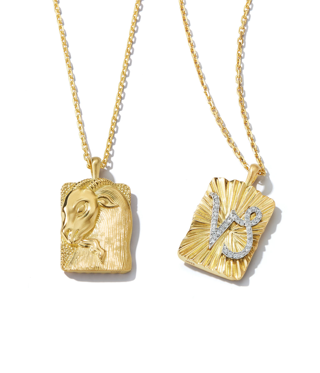 Capricorn Zodiac | Webb David Pendant York Diamond Necklace New