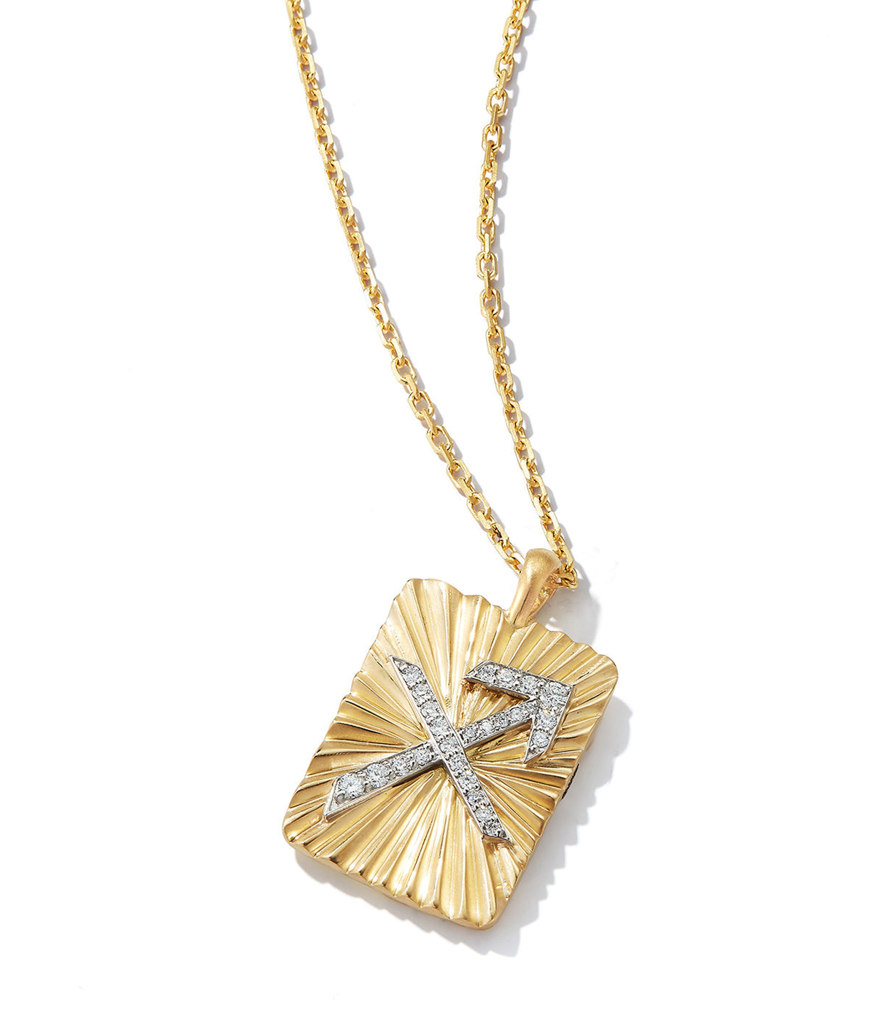 Sagittarius Zodiac Diamond Webb Necklace | Pendant David York New